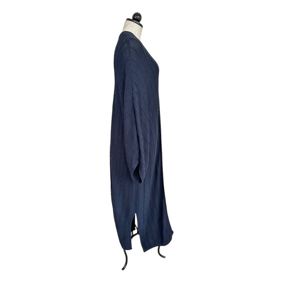 Banana Republic Jasmine Organic Cotton Duster Cardigan Long Sweater Navy XL/XXL - Picture 11 of 16